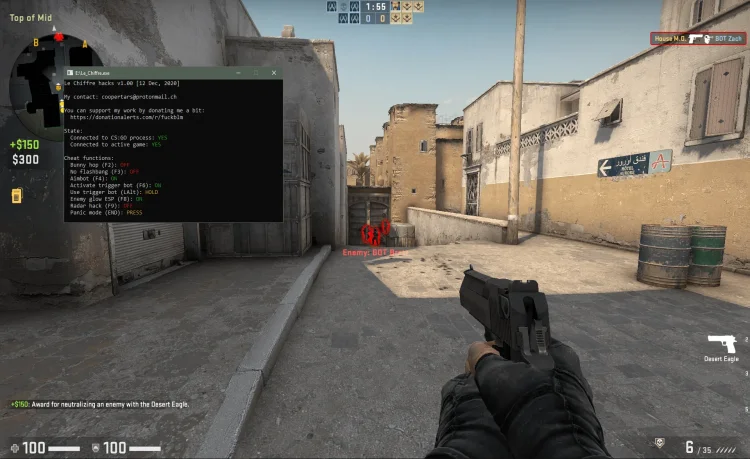 Le Chiffre's CSGO Hack v1.0: Elevate Your Gaming with External Assistance
